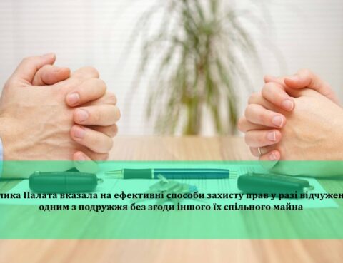 Велика Палата вказала на ефективні способи захисту прав у разі відчуження одним з подружжя без згоди іншого їх спільного майна